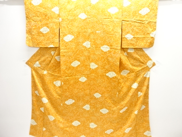 JAPANESE KIMONO / KOMON / SILK / ABSTRACT FLOWERS